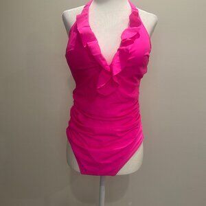 Hot Pink One Piece SwimSuit